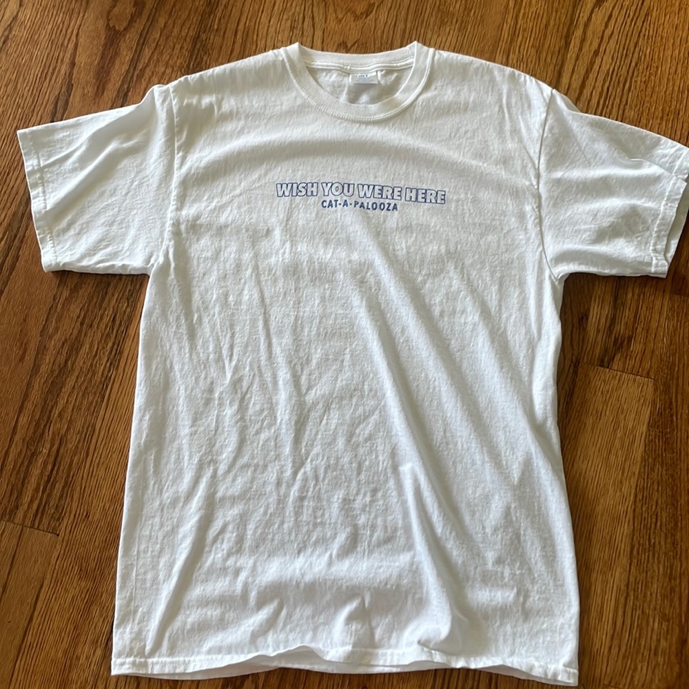 Brand is Port & Company. Color is white with blue writing!